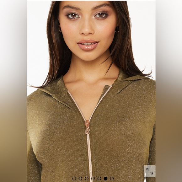 NWOT Savage X Fenty Olive Green SLEEP & SHINE HOODED ONESIE Medium - Picture 3 of 5